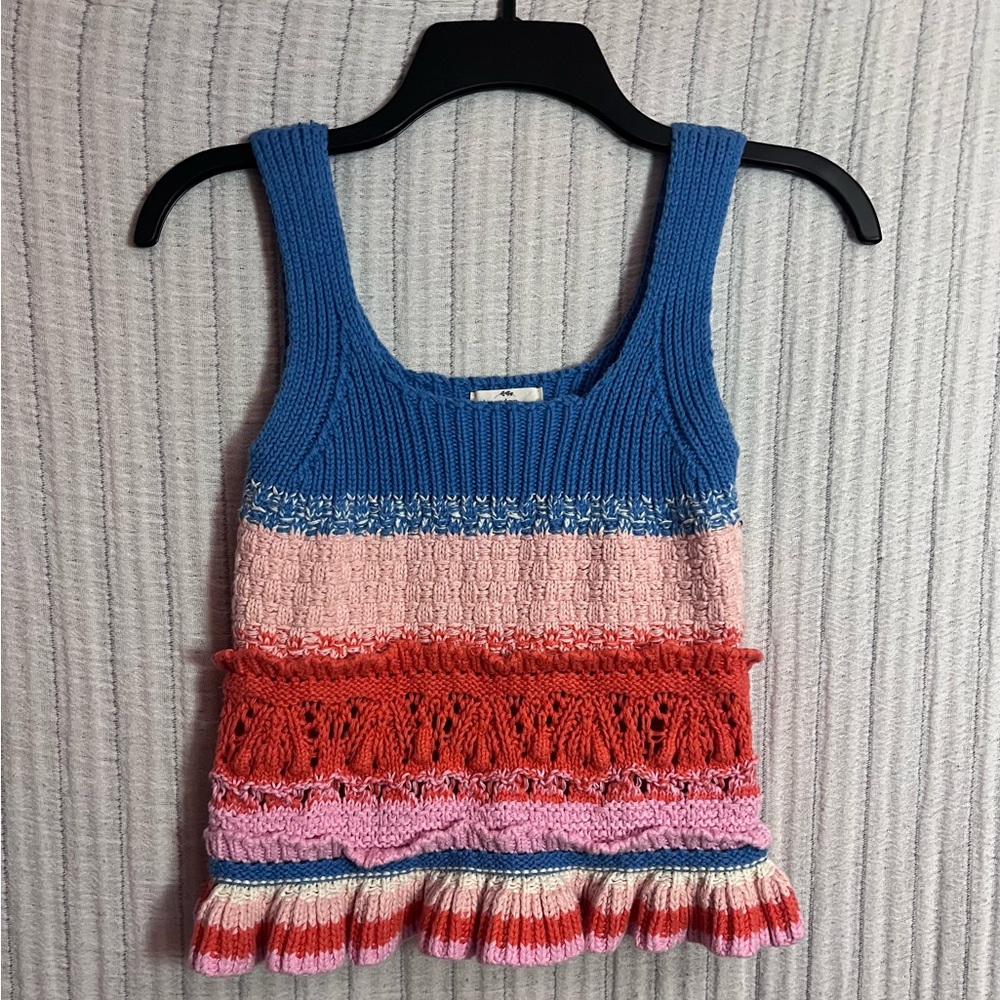 Entro Multicolor Knit Tank Top
